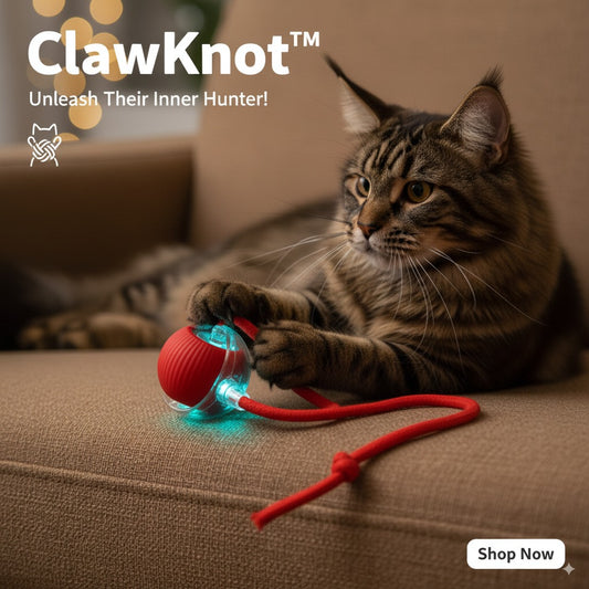 ClawKnot™ Smart Rolling Cat Ball