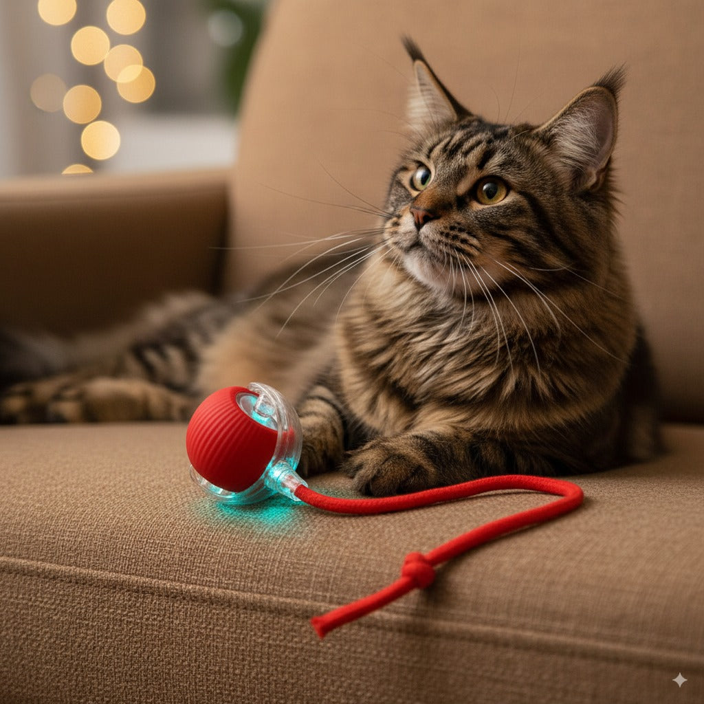 ClawKnot™ Smart Rolling Cat Ball